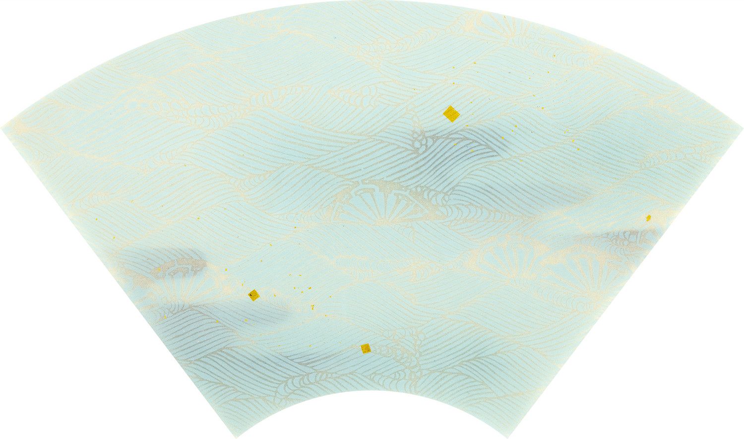 手作り料紙 舞 : No.147 全面波と水車（ブルー系）