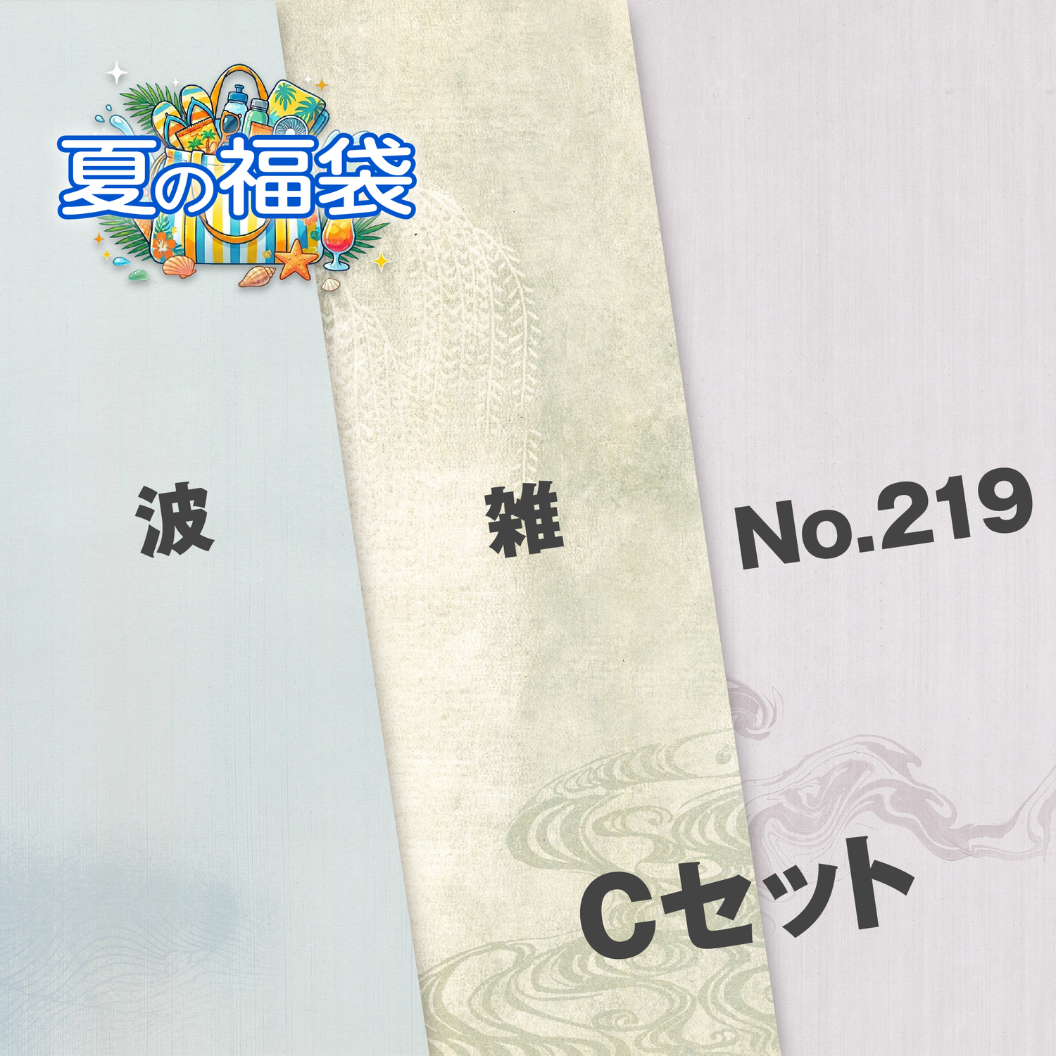 Cセット（波・雑・No.219）