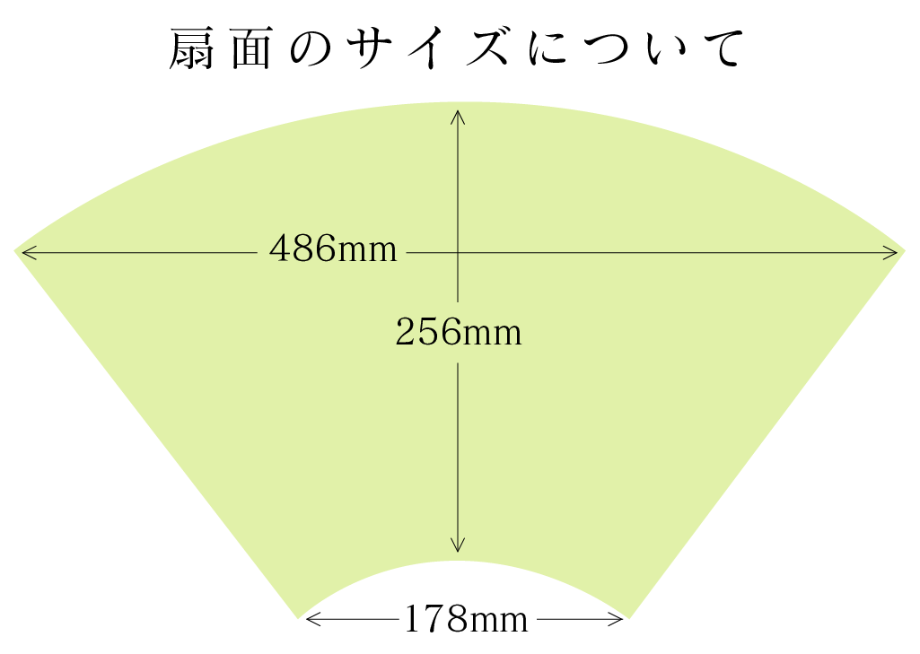 書道揮毫用巨大扇面 書道揮毫用巨大扇面